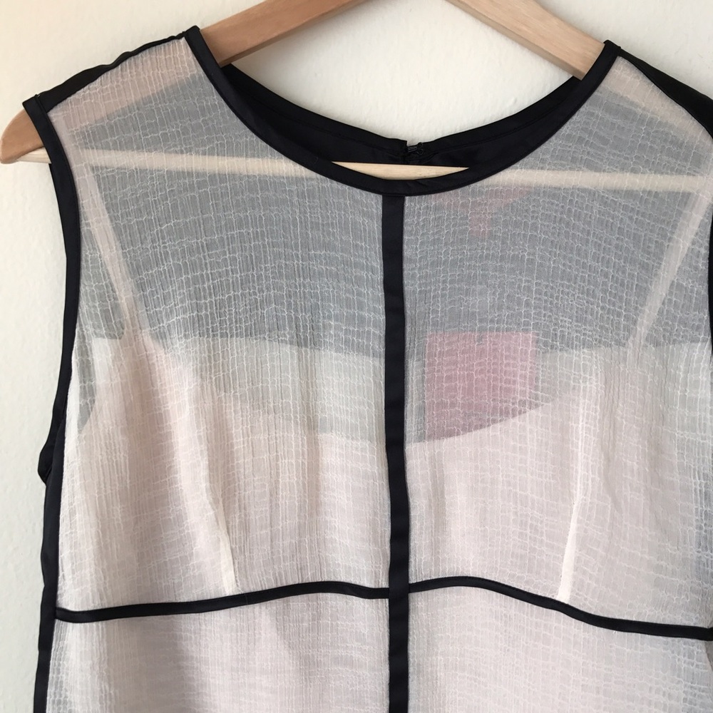 🎉SOLD🎉Narciso Rodriguez Sheer Blouse Top Set - Picture 2 of 4