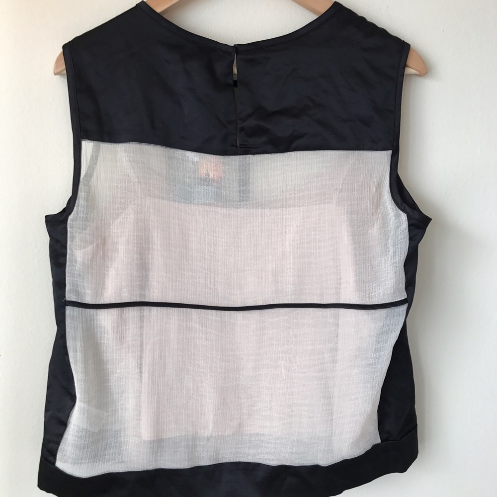 🎉SOLD🎉Narciso Rodriguez Sheer Blouse Top Set - Picture 3 of 4