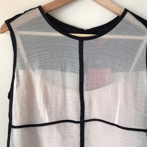 🎉SOLD🎉Narciso Rodriguez Sheer Blouse Top Set - Picture 2 of 4