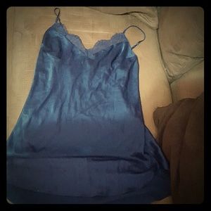 Blue Victoria Secret night gown.