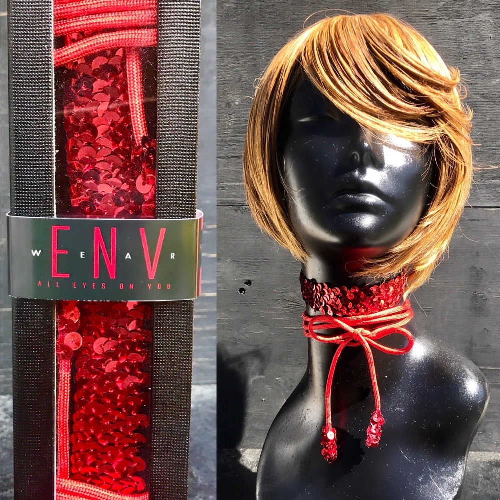ENVWEAR "All eyes on you" sequins choker
