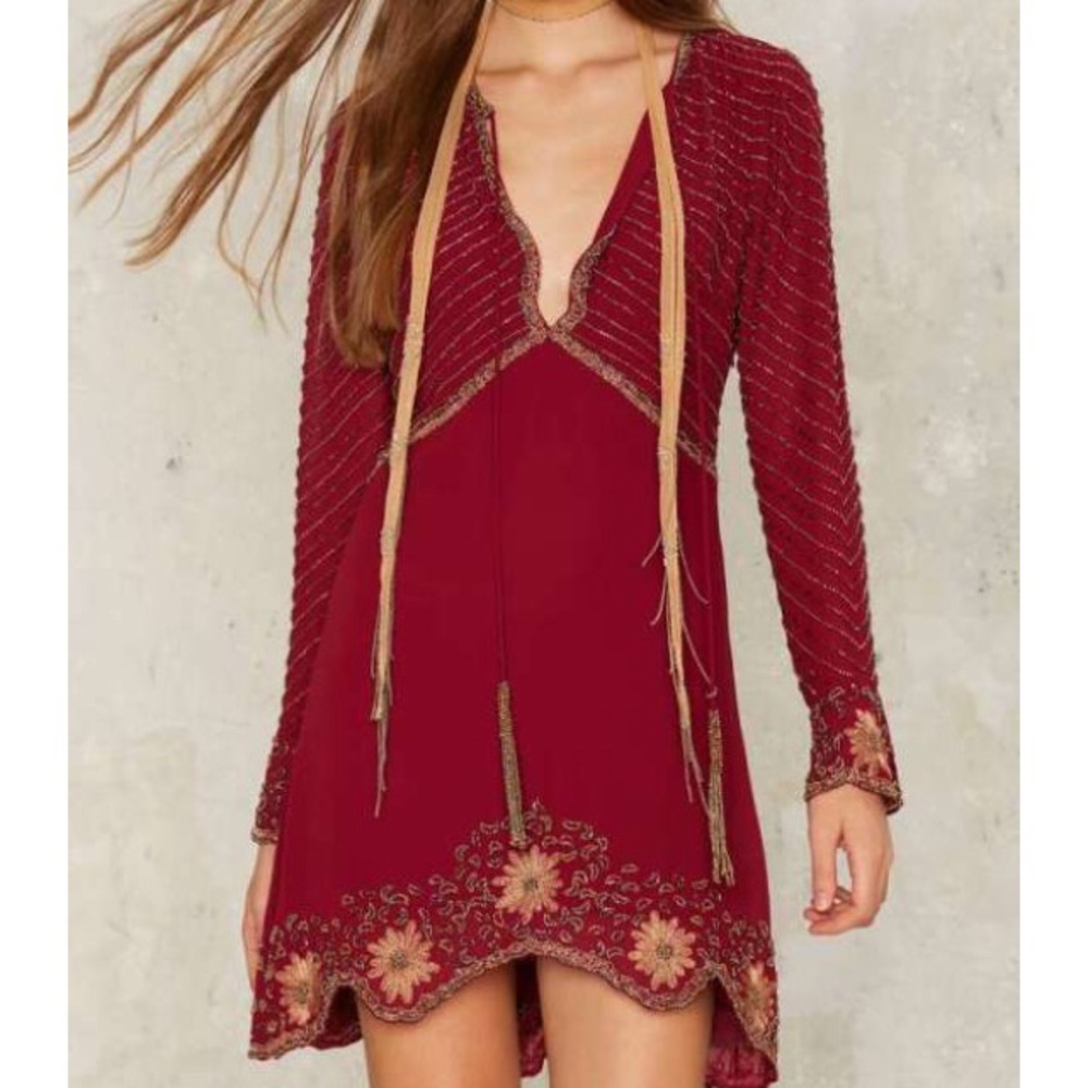 Beading is Fundamental Mini Dress