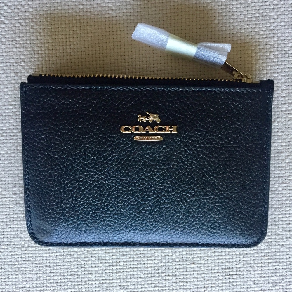 BNWT Coach Leather Key Pouch
