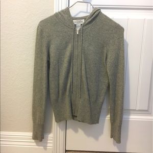Sutton Studio Cashmere Petite Zip Up