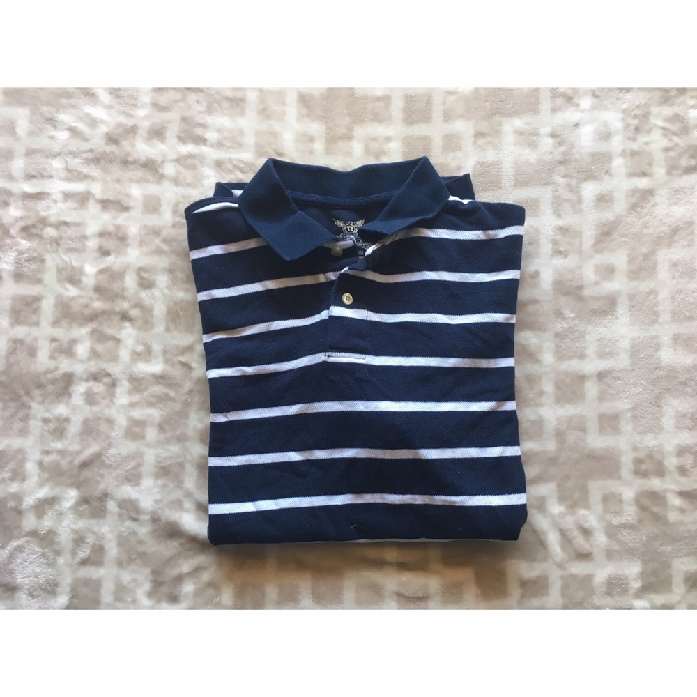Striped Short-Sleeve Polo