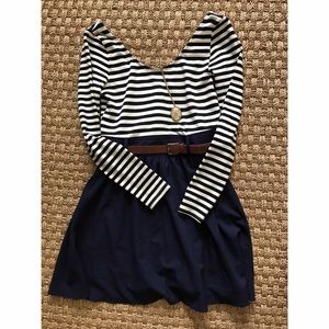 SALE!  Double Zero striped top dress -medium
