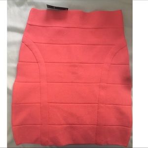 Coral Bebe bodycon skirt