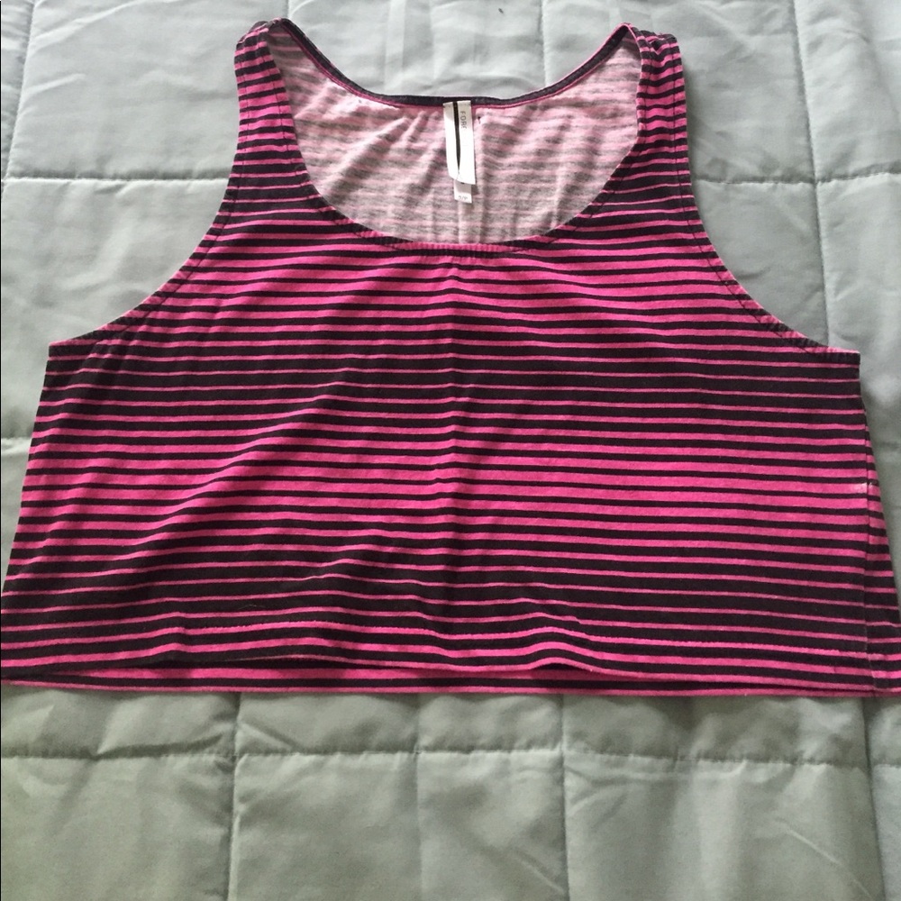 crop top with stripes