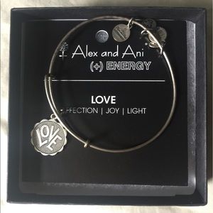Alex and Ani 'Love' Charm Bangle