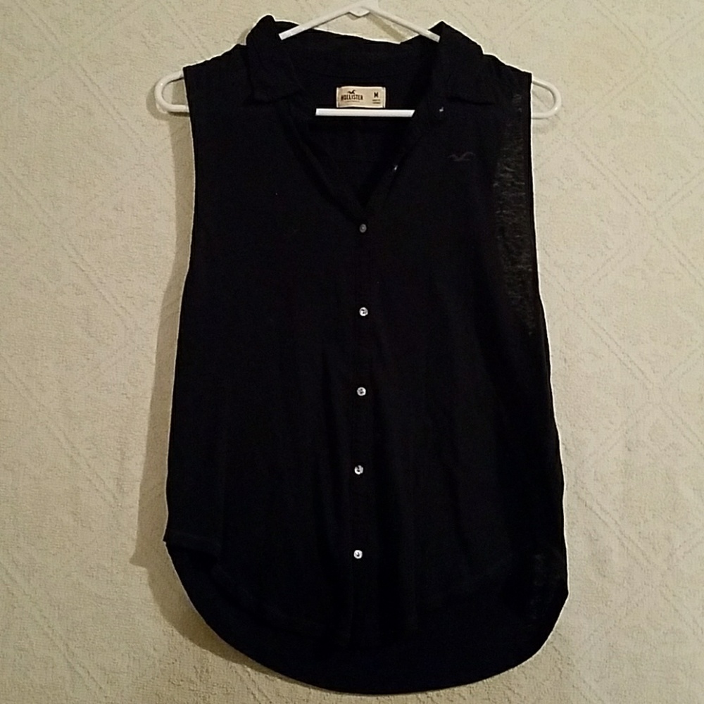 Hollister button-up tank top