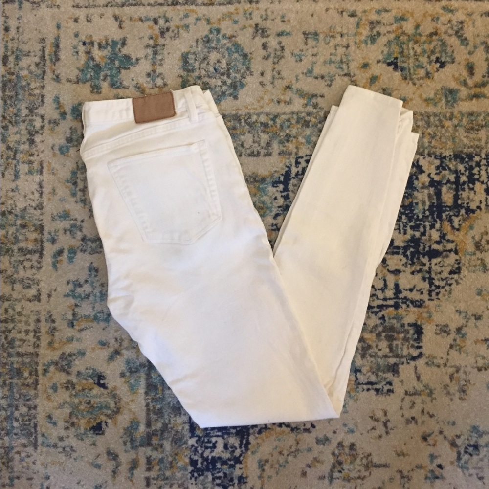 Madewell Skinny Skinny White Jeans - Picture 1 of 2