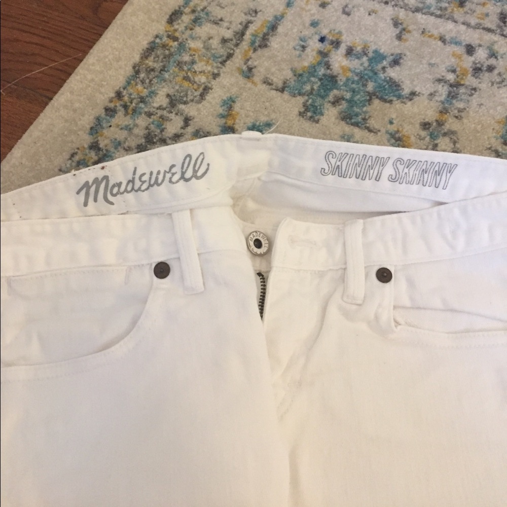 Madewell Skinny Skinny White Jeans - Picture 2 of 2