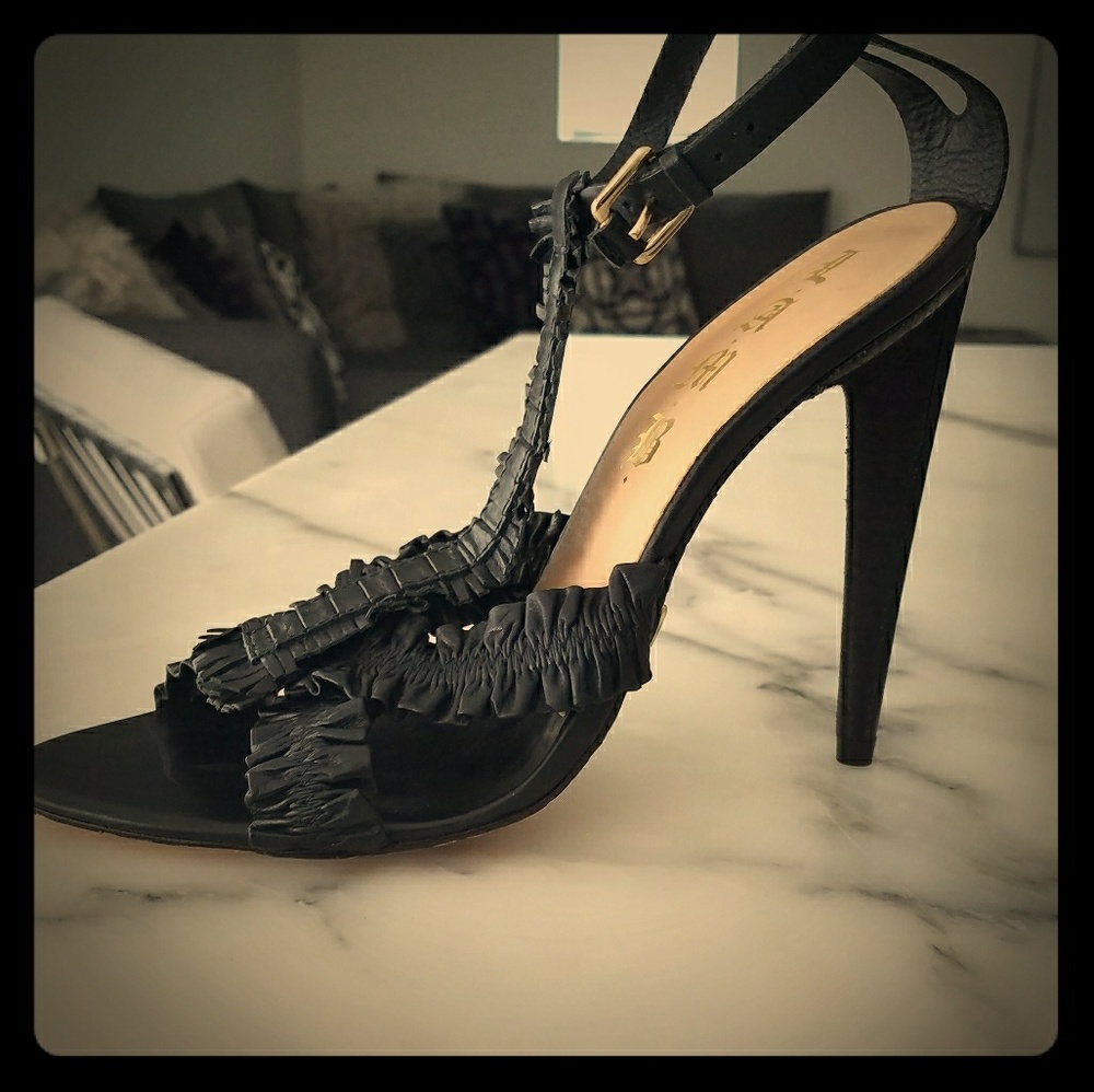 Lamb slingback sandals