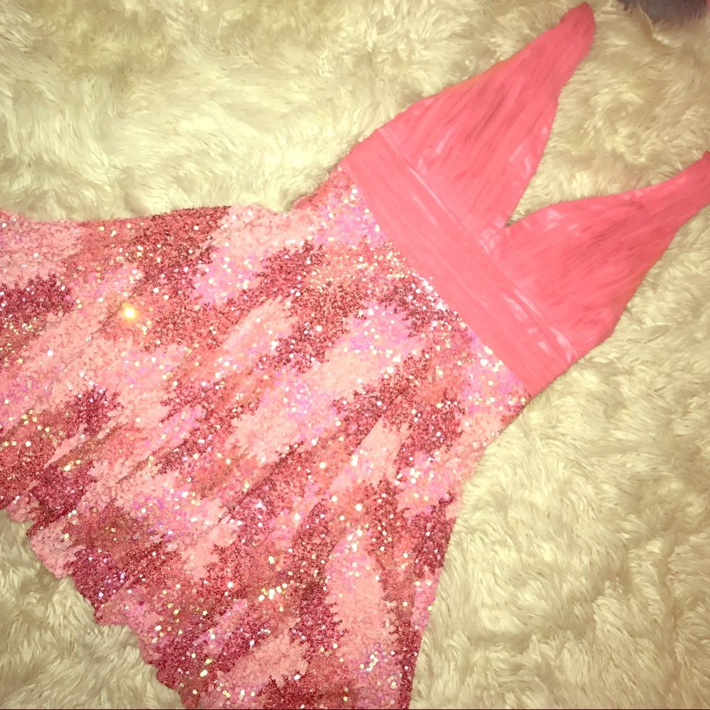 Scala Pink Sequin Mini Dress