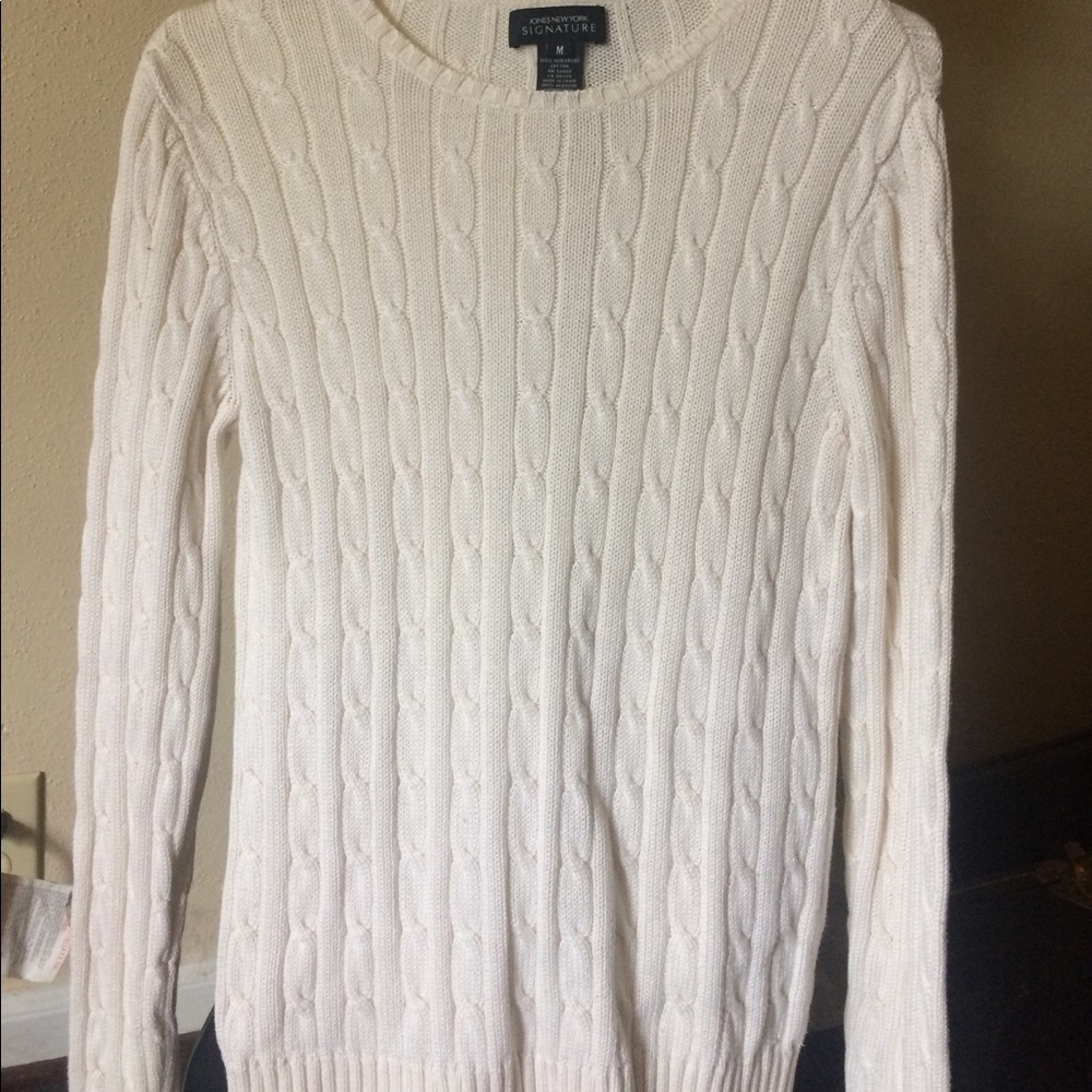 Jones New York Ivory sweater M