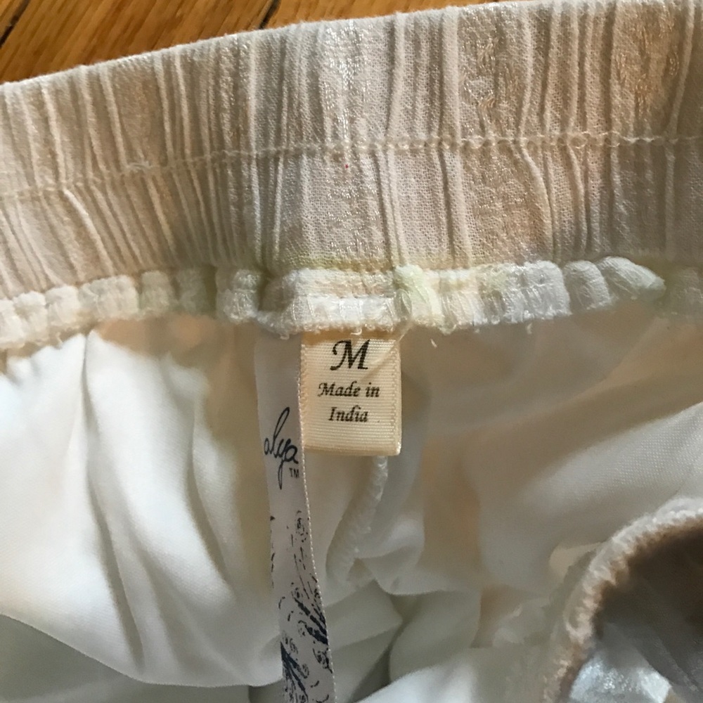 White Flowy Shorts - Picture 3 of 3
