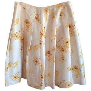 Banana Republic 100% Silk Floral Skirt