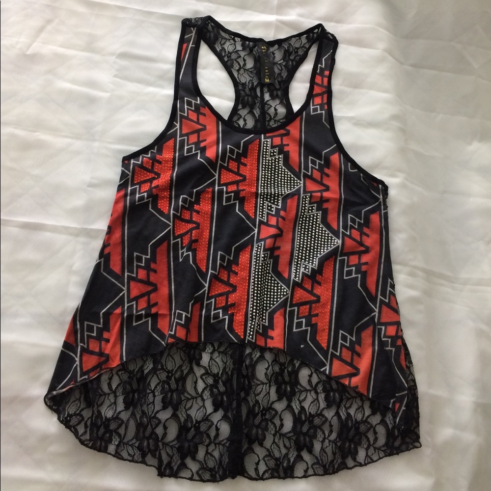 Lace Back Summer Top