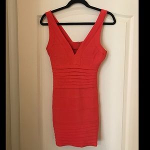 Tight Coral dress in a U.K. size 10 (US size 8)