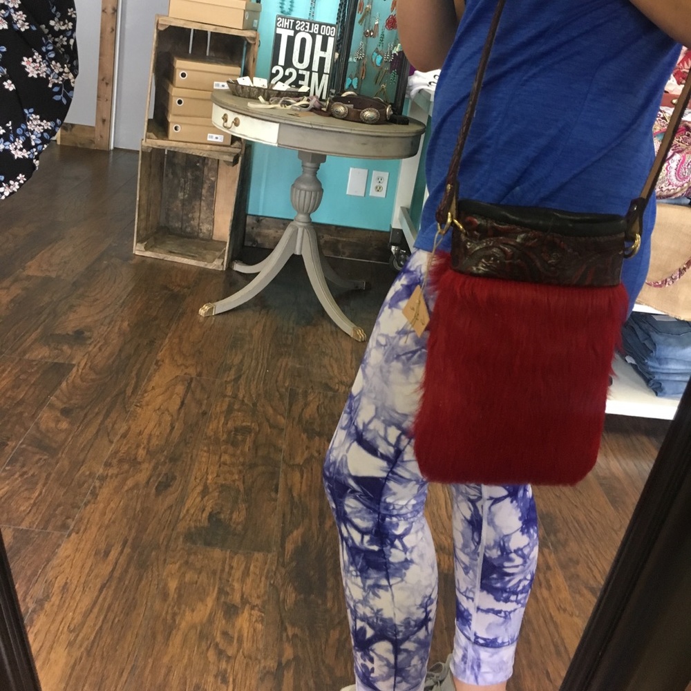 Cowhide Crossbody Purse