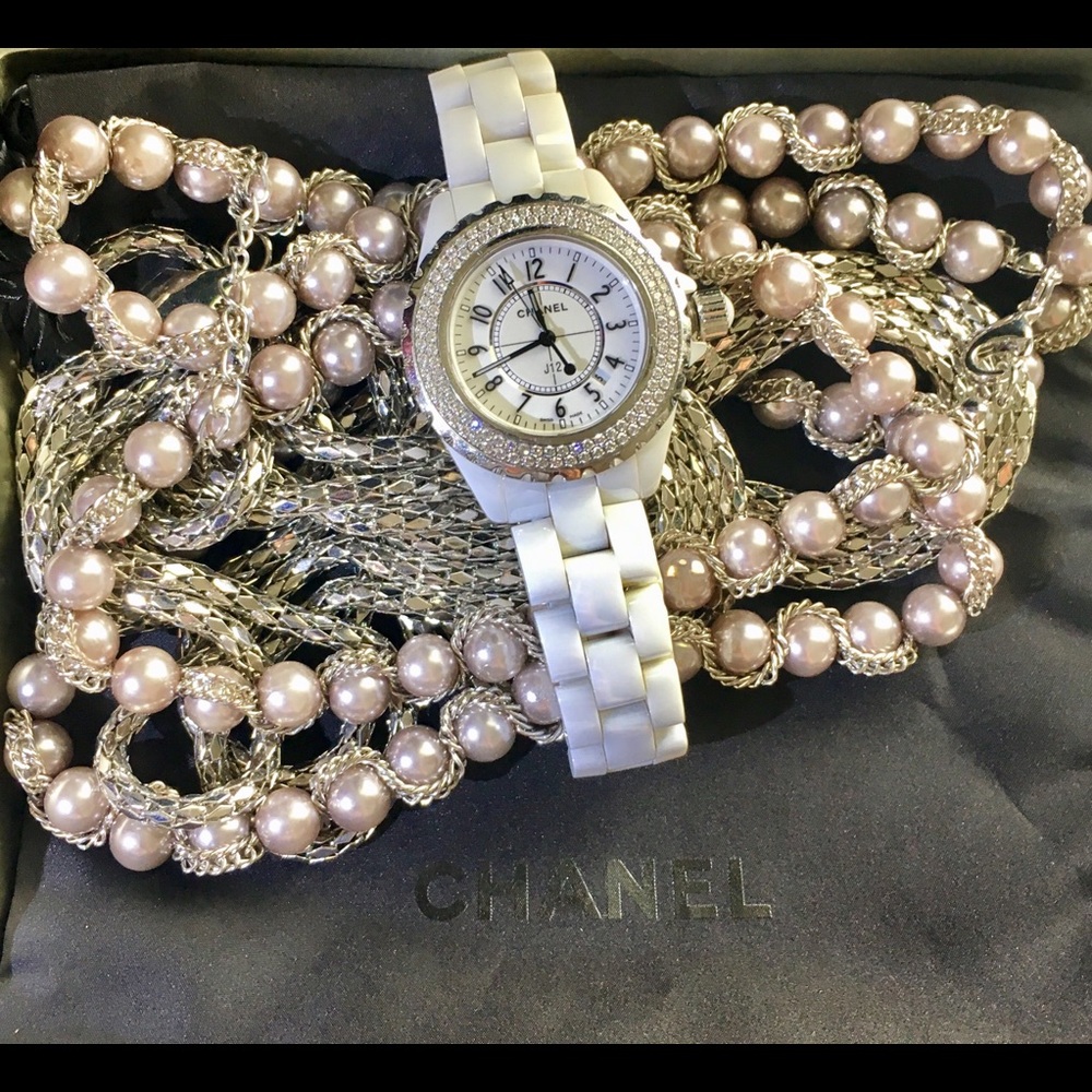 SOLD! Authentic Chanel Diamond Embezzled J12 Watch