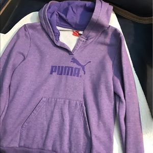 PUMA-Pullover with hood-EUC-Size M/L