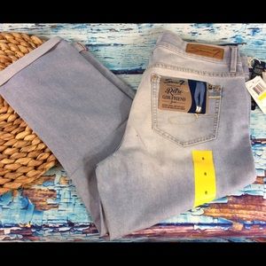 New Seven7 Retro Girlfriend Roll Cuff Crop Pant 8