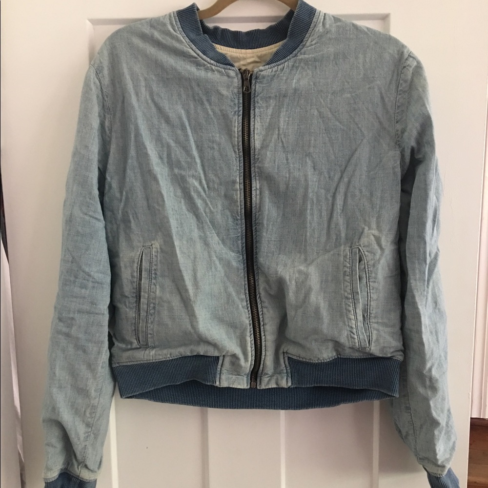Rag &a Bone Denim Bomber