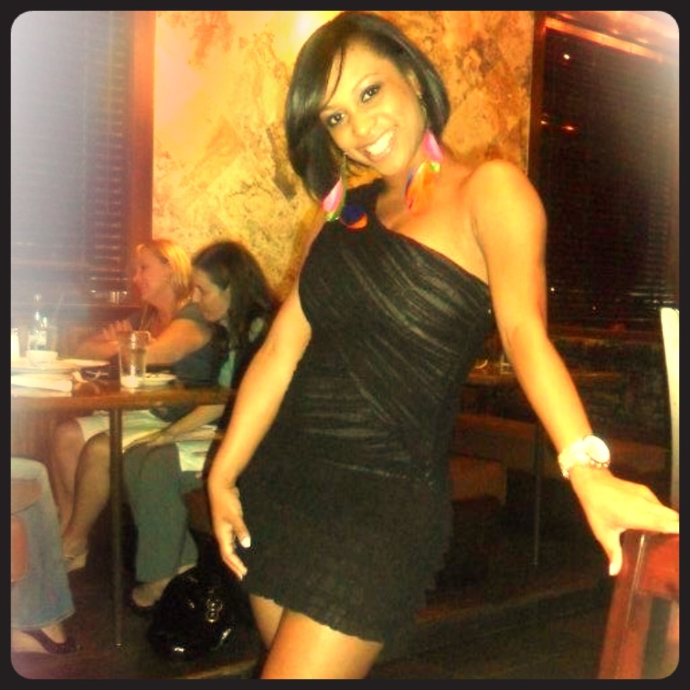 Black One-Shoulder Dress