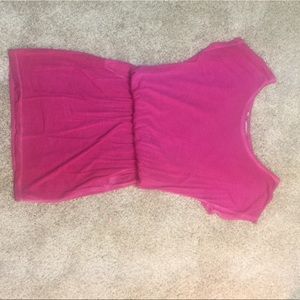 Hot pink guess cotton dress