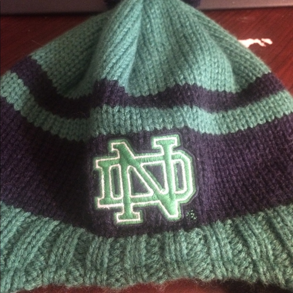 Notre Dame earflap winter hat