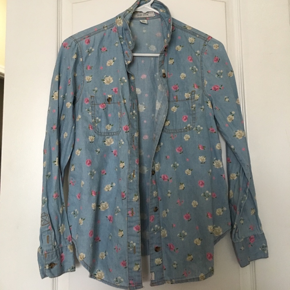 Long sleeve denim button up