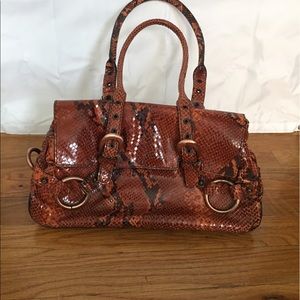Snake skin bag