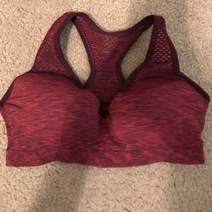 Maroon/ red PINK SPORTS BRA