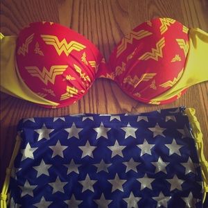 Wonder Woman High Waisted Swim Suit