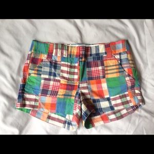 J. Crew madras shorts