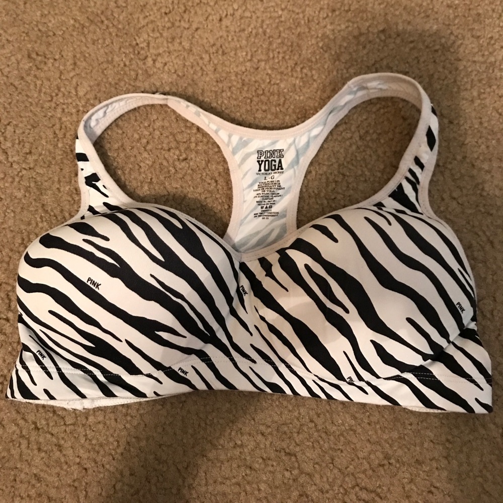 Zebra pink sports Bra