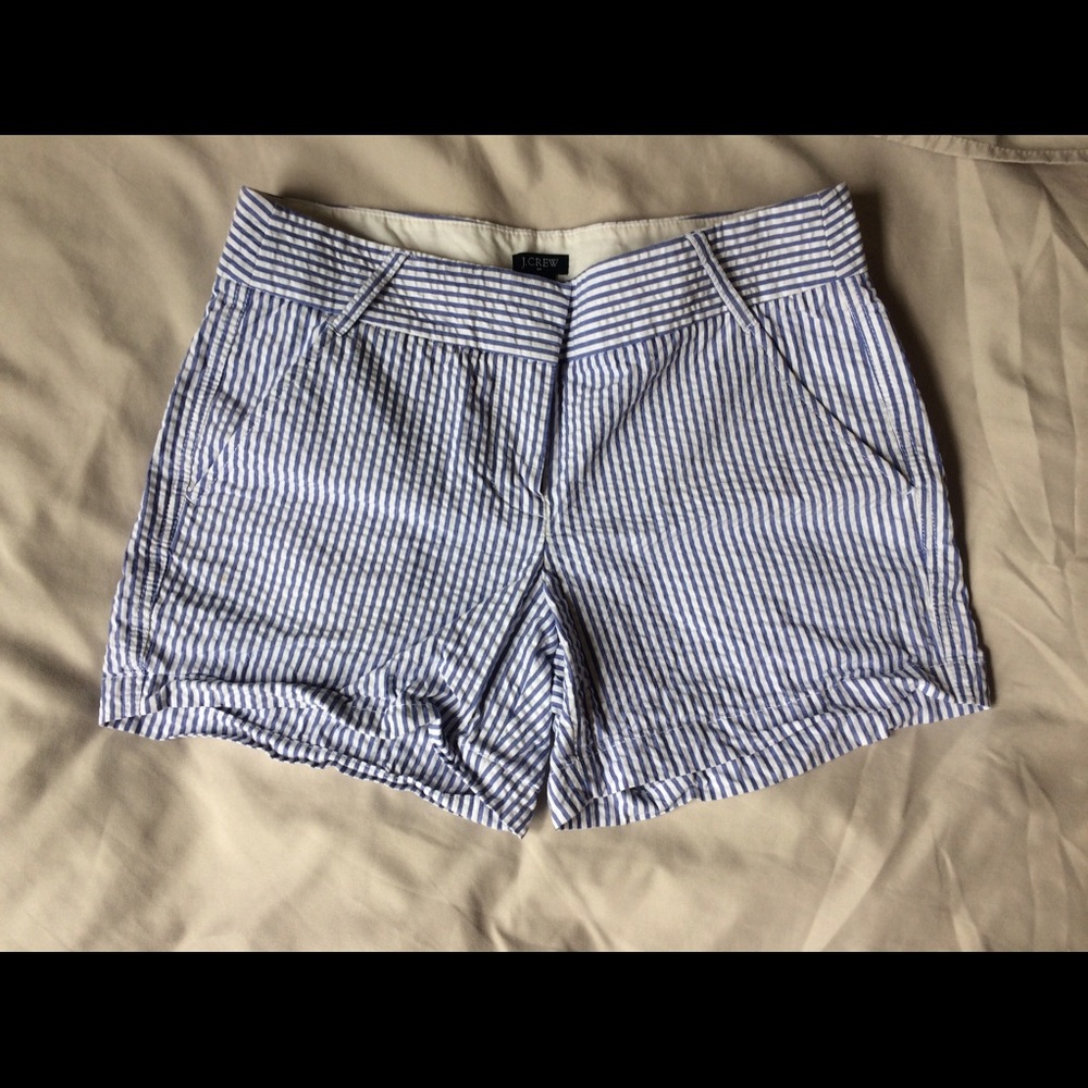 J. Crew seersucker shorts