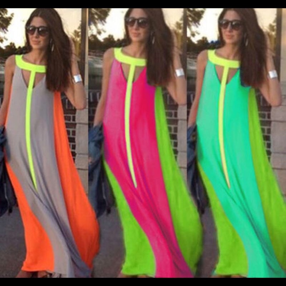 NWOT Summer maxi dress