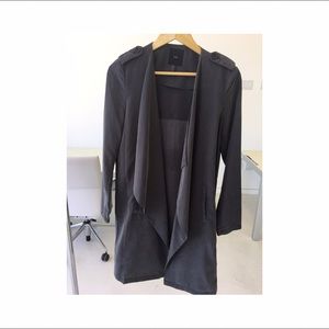 Grey, lightweight coat