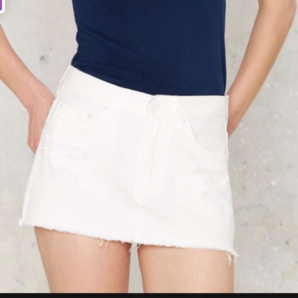 White knight mini skirt