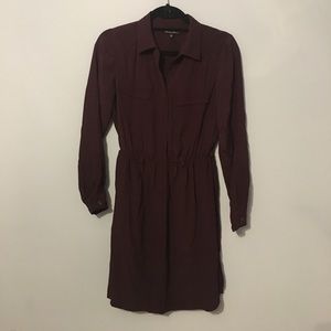 Madewell long sleeved button down dress