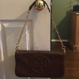 Authentic Leather Shoulder/Clutch Tory Burch purse
