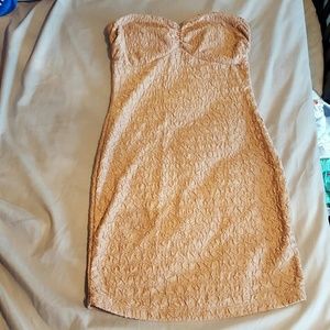 Taupe Fitted Dress