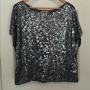 Sequined party top