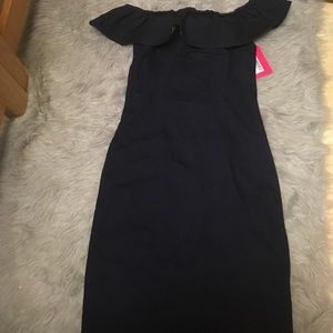 Bardot denim bodycon