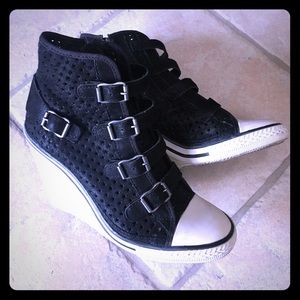 Ash - black wedge sneaker