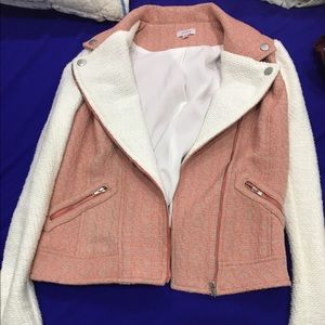 Pixley pink and white tweed jacket