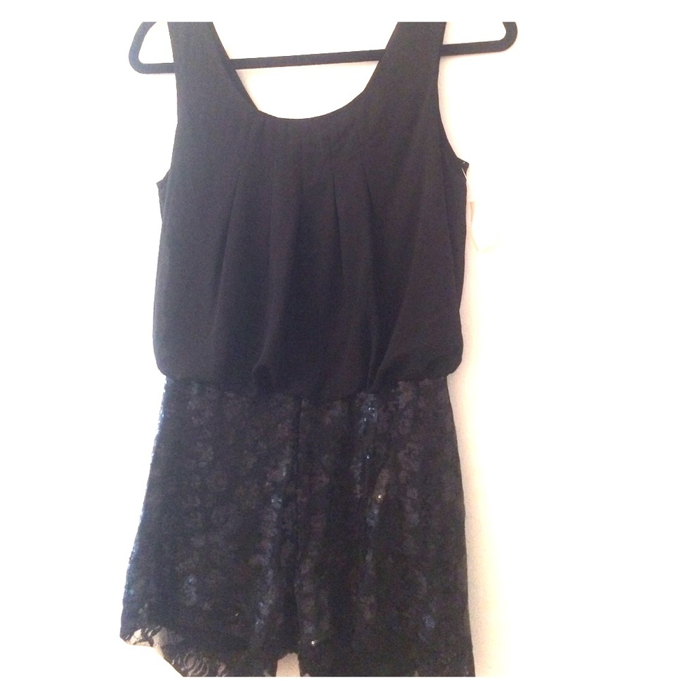 Silk and lace beaded romper