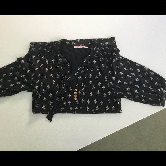 JUICY COUTURE 100% silk top, SZ S - Picture 4 of 4